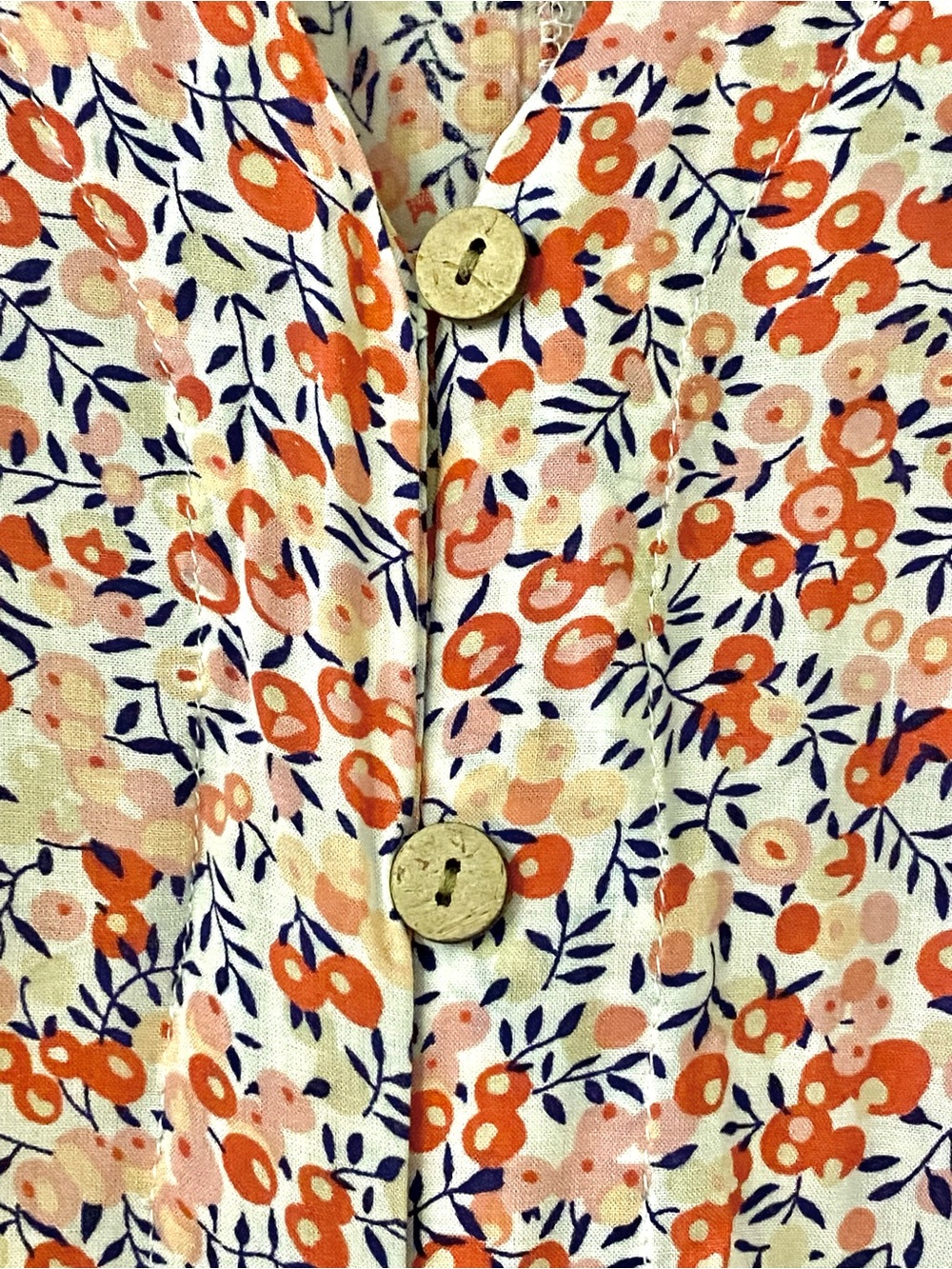 Cynthia Rowley Floral Tie Front Blouse Short Sleeve Top Medium Cottagecore - Picture 3 of 13